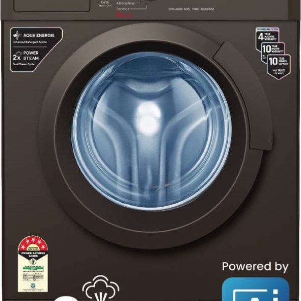 IFB 7 kg Powered by AI, 5 Star,� with 2x Steam Cycle Fully Automatic Front Load Washing Machine with In-built Heater Brown  (DIVA AQUA MXS 7010)