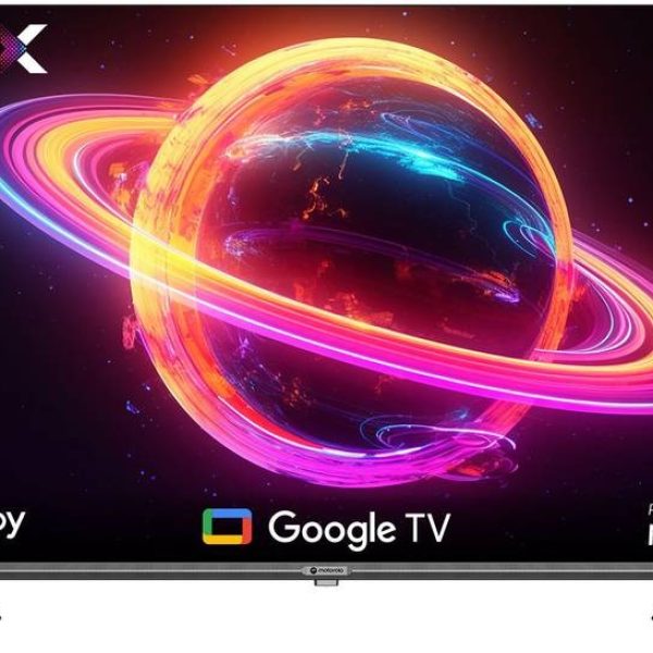 MOTOROLA EnvisionX 109 cm (43 inch) Ultra HD (4K) LED Smart Google TV with Inbuilt Box Speakers  (43UHDGDMBSXP)