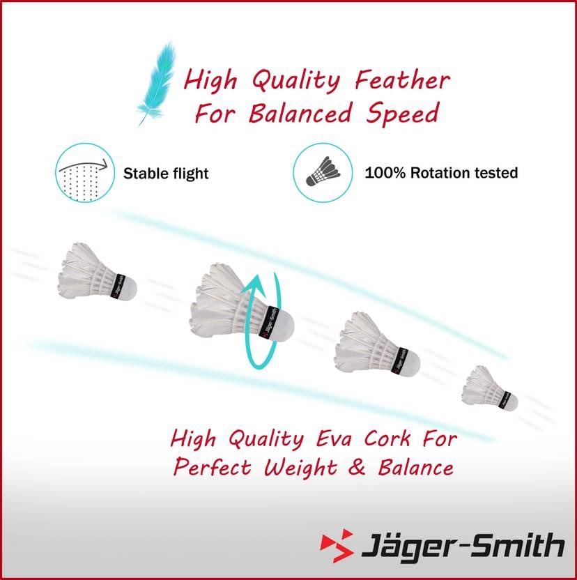 Jager-Smith PB-2000 Combo & Featherlite 2 Shuttle Badminton Kit - Image 3